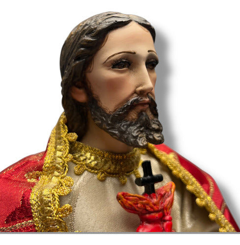 Sagrado Corazón De Jesús Para Vestir Articulado 45cm