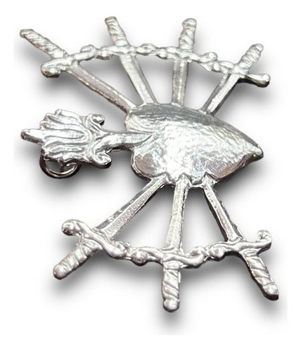 Corazón De 7 Dagas O Dolores De La Virgen En Plata #6