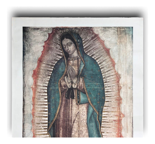 Litografías Virgen De Guadalupe Tamaño Natural En Tela Saman