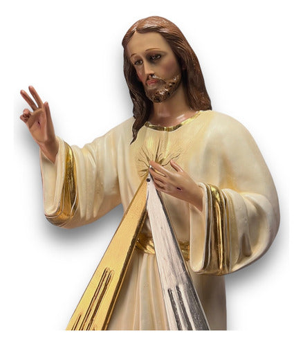 Señor De La Misericordia Al Óleo 130cm