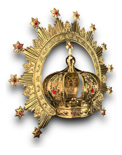 Corona Imperial Con Resplandor #7 Latón