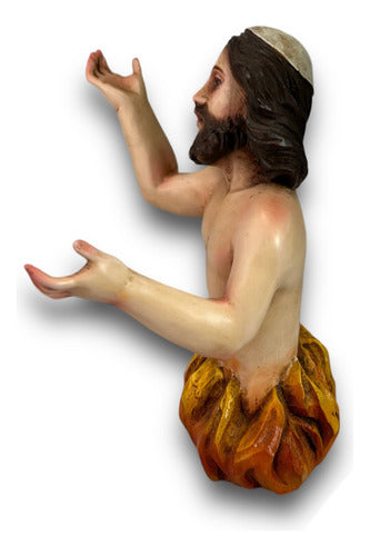 Ánima Del Purgatorio 18cm Talla En Madera