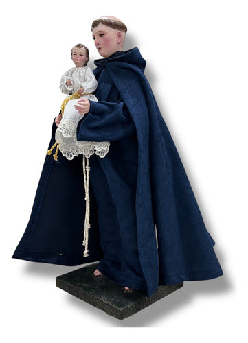 Figura San Antonio De Padua 40cm Para Vestir Y Bruñido