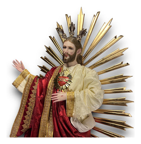 Sagrado Corazón De Jesús  119cm Imagen Para Vestir