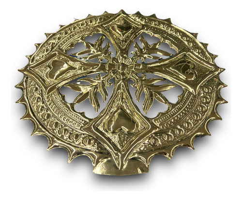 Aureola De Latón 25cm Para Imágenes Religiosas O De Jesús