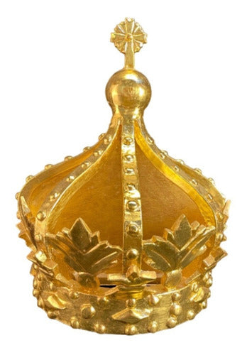 Media Corona Para Cuadro 33 X 41cm En Hoja De Oro