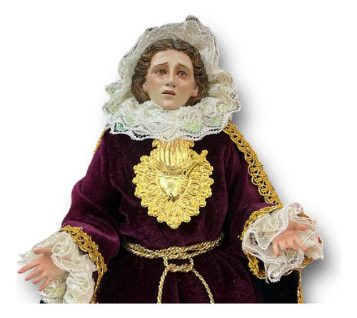 Corazón Con Daga Para Virgen Dolorosa 6cm