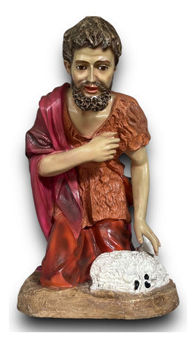 Pastor Arrodillado Para Nacimiento De 80cm