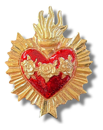 Corazón De María Accesorio En Chapa De Oro Imágenes 40-60 Cm
