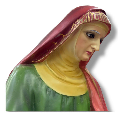 Santa Ana Con La Virgen María De Niña 88cm