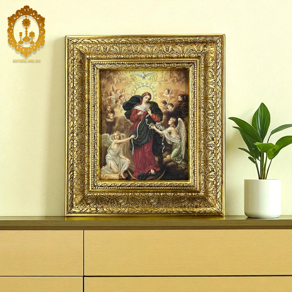 Cuadro Virgen Desatanudos o María Desatanudos 37cmx42cm