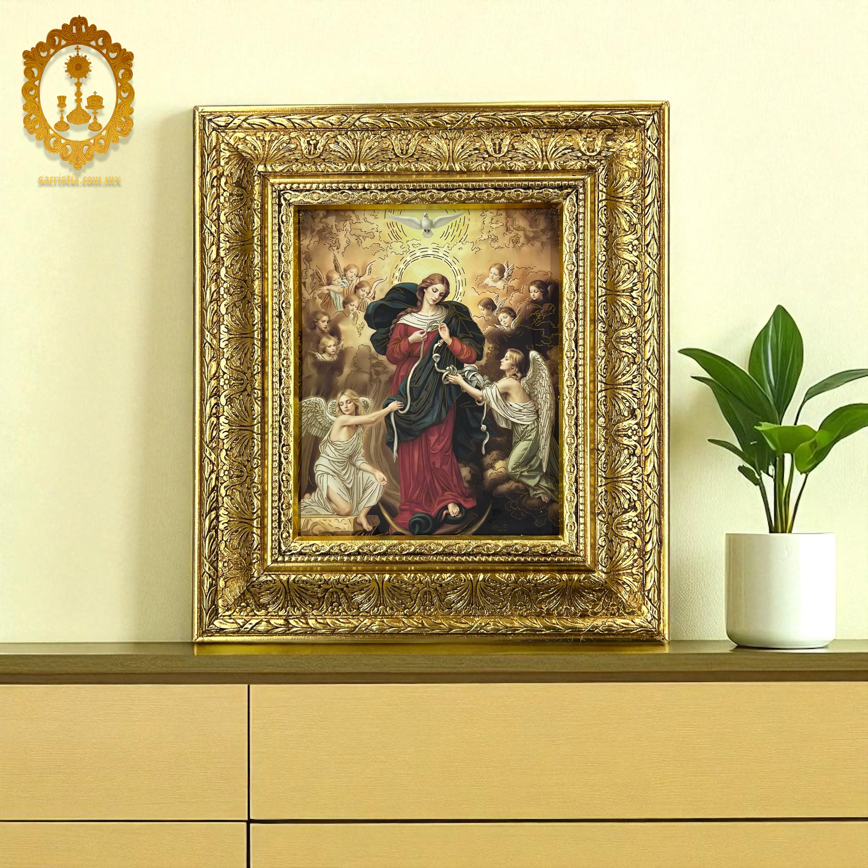 Cuadro Virgen Desatanudos o María Desatanudos 37cmx42cm