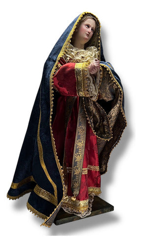 Dolorosa O Virgen De Los Dolores Para Vestir Y Bruñida 60cm