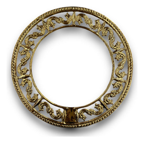 Aureola  30cm De Latón Bañado En Oro Para Imagen Religiosa