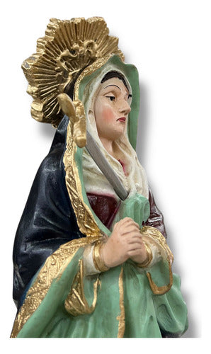 Virgen De Los Dolores O Dolorosa En Resina 30cm