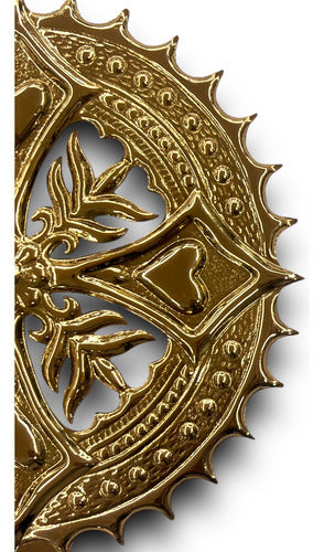 Aureola Bañada En Oro 20cm Para Imágenes De Jesús