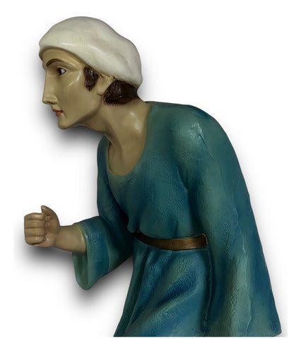 Pastor Con Chivo Para Nacimiento De 80cm