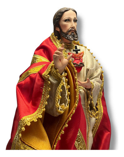 Sagrado Corazón De Jesús Para Vestir Articulado 45cm