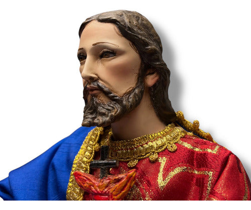 Sagrado Corazón De Jesús Para Vestir Articulado 45cm