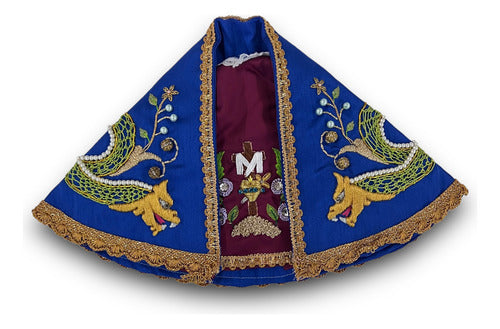 Vestimenta Bordada Pieza Unica Para Virgen De 20cm-23cm