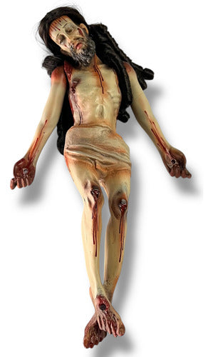 Cristo Crucificado 85cm Desmontable Para Santo Entierro 44cm