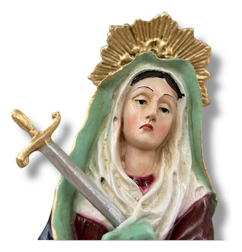 Virgen De Los Dolores O Dolorosa En Resina 30cm