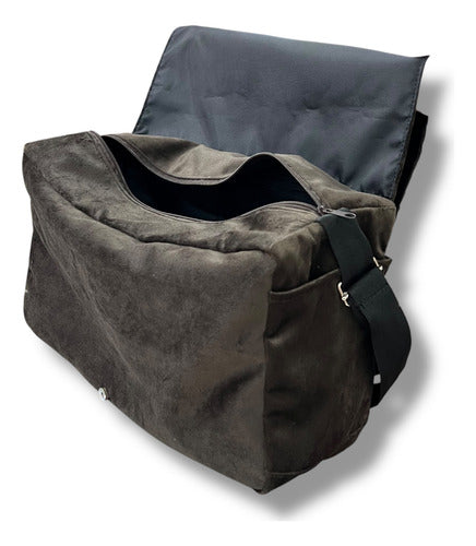 Sacri Mochila Mensajero Bordada Escudo Franciscano