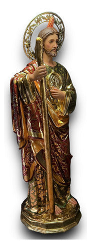 Figura De San Judas Tadeo 142 Cm Estofado Hoja De Oro