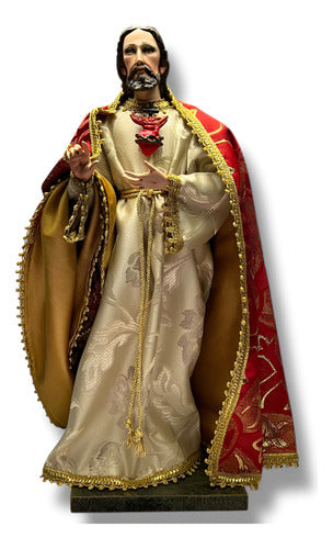 Sagrado Corazón De Jesús Para Vestir Articulado 45cm