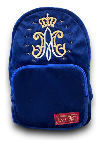 Mochila Mini Sacristía Bordada Mariana