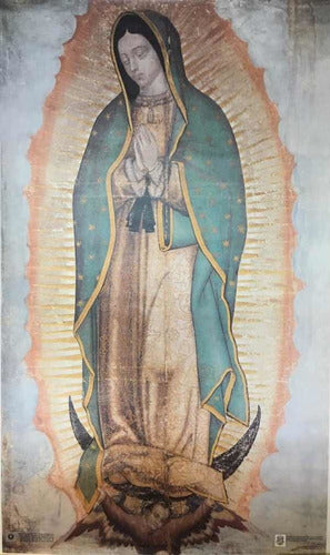 Litografía Virgen De Guadalupe Edición Peregrina  161x97cm