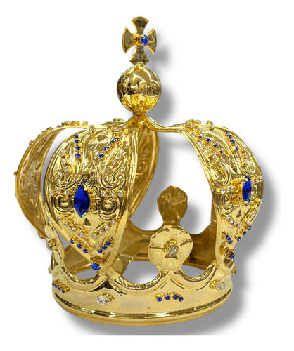 Corona Imperial #12 Elaborada En Latón Con Baño De Oro