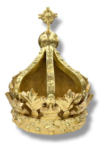 Media Corona Para Cuadro 29cm X 37cm En Hoja De Oro