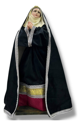 Virgen De Los Dolores 52cm  Imagen Para Vestir