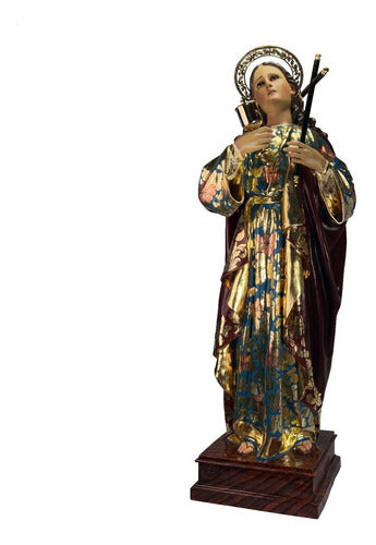 María Magdalena 150cm Estofada En Hoja De Oro