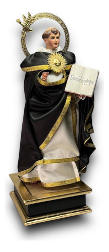 Santo Tomás De Aquino Al Óleo Imagen Para Vestir 63cm