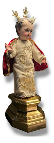 Niño Dios O Niño Jesús 62cm Policromía Al Óleo