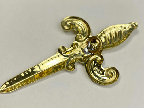 Accesorio Daga Latón Para Virgen De Los Dolores 10cm