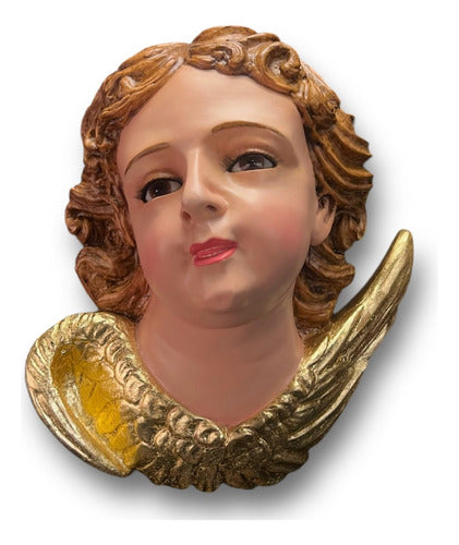 Par De Angeles O Querubines Oleo Hoja De Oro 28cm X 28cm C/u