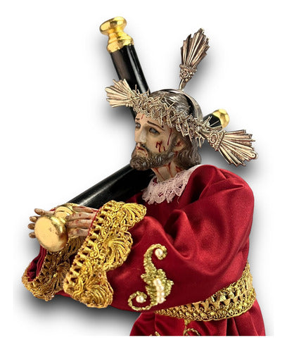 Jesùs De Nazaret O Nazareno Para Vestir Talla En Madera 38cm