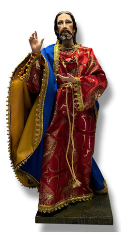 Sagrado Corazón De Jesús Para Vestir Articulado 45cm
