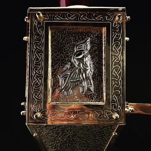 Lampara De Aceite (santísimo) De Pared  Baño De Oro. 59cm