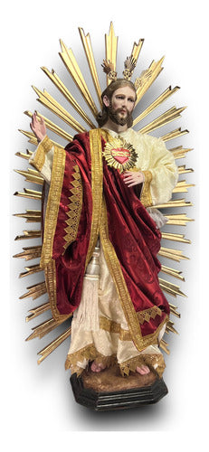 Sagrado Corazón De Jesús  119cm Imagen Para Vestir