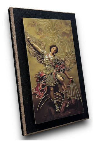 Cuadros De San Miguel Arcángel 5 Piezas De 12cm