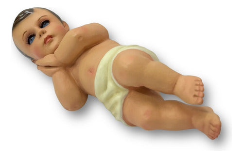 Niño Dios De Belén Tallado En Madera 13.5cm