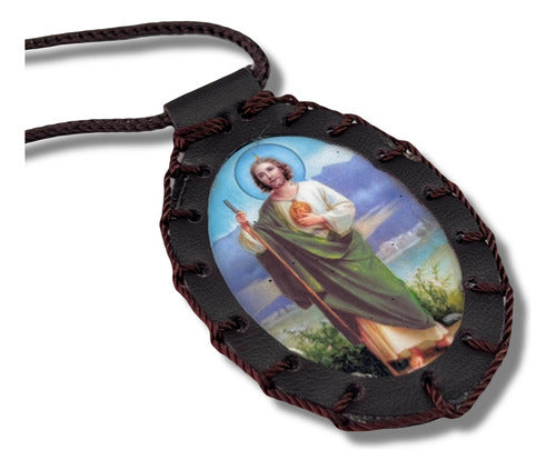 Escapulario Grande San Judas Tadeo Con Virgen De Guadalupe