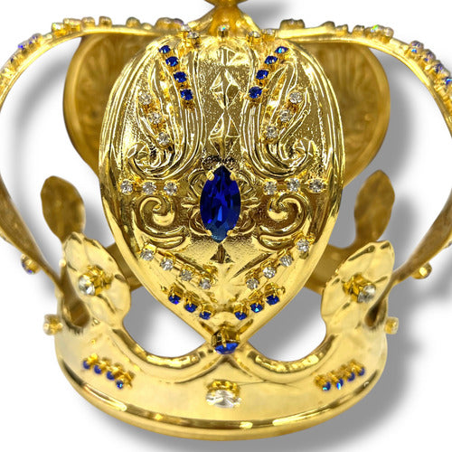 Corona Imperial #12 Elaborada En Latón Con Baño De Oro