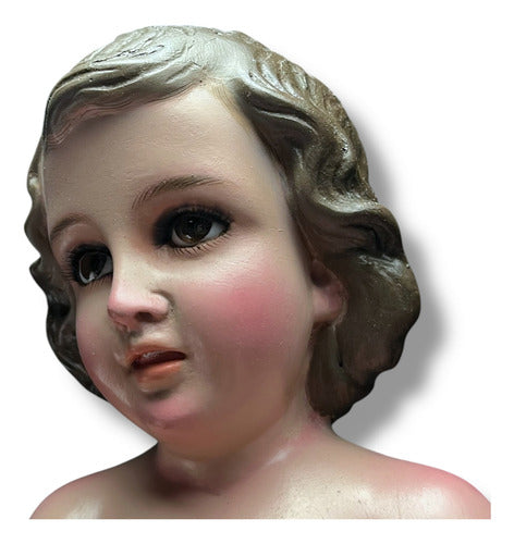 Niño Dios O Niño Jesús En Acabado Bruñido 42cm