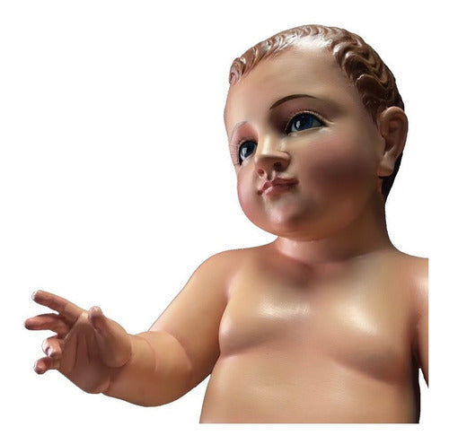 Niño Dios 55cm Policromía Al Óleo