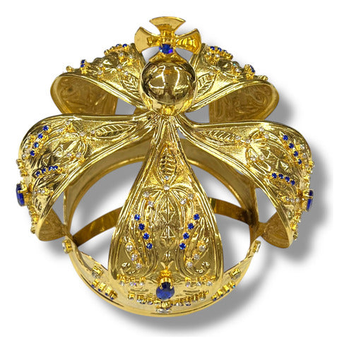 Corona Imperial #12 Elaborada En Latón Con Baño De Oro